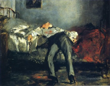エドゥアール・マネ Painting - エドゥアール・マネの自殺